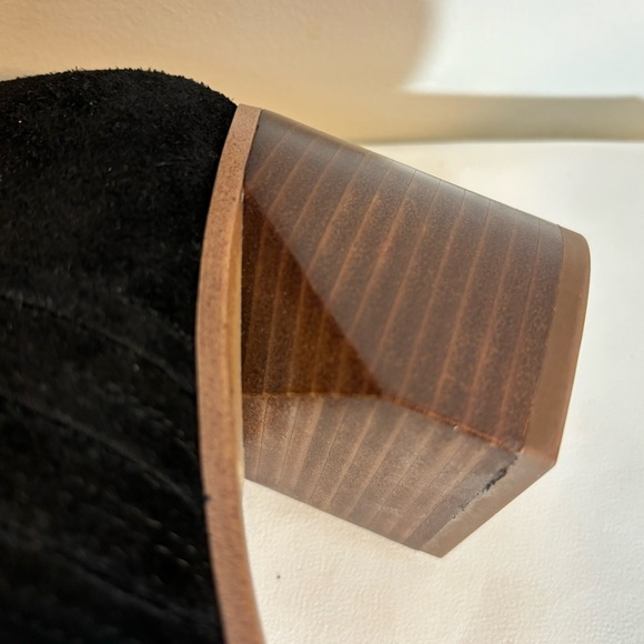 FRANCO SARTO Sz 9 Takoma Booties Low Top Leather Suede Pointy Toe Western Vibes - Picture 6 of 10